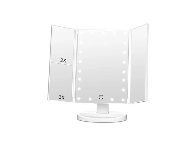 Fascinate Trifold Vanity Mirror With Lights Lighted… Code