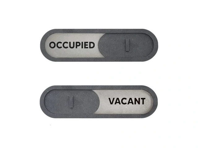 Geekbear Vacant Occupied Slider Door Sign For Home… Code