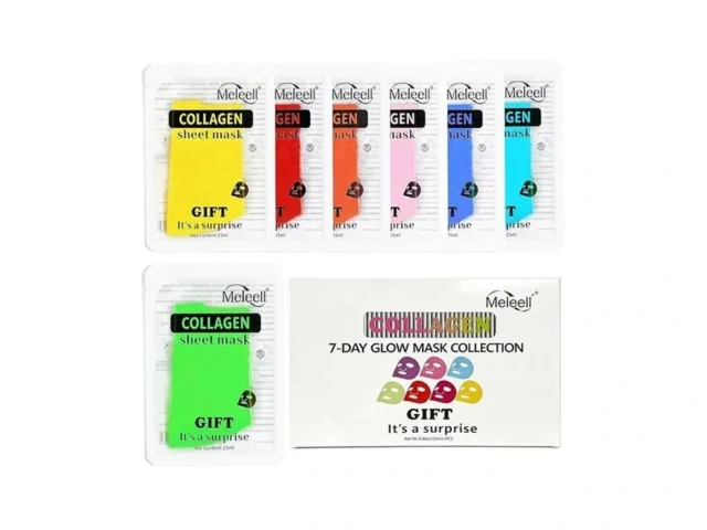 Meleell 7 Pack Collagen Face Masks Skincare For All… Code