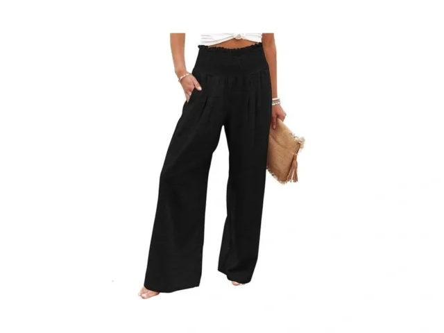 Gemlon Womens Wide Leg Pants High Waisted Palazzo… Code