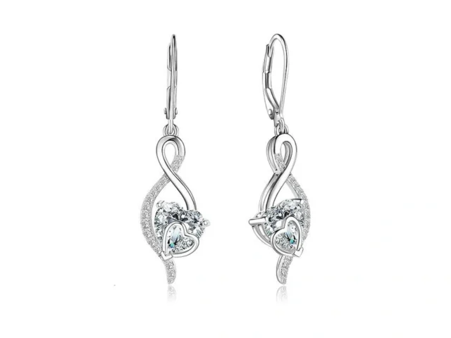 Unicoring Sterling Silver Heart Drop Dangle… Code