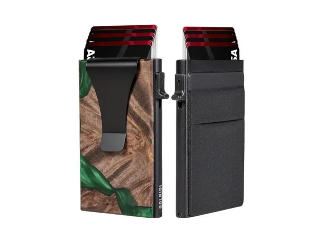 Golridi Slim Aluminum Wallet For Men Rfid Blocking… Coupon