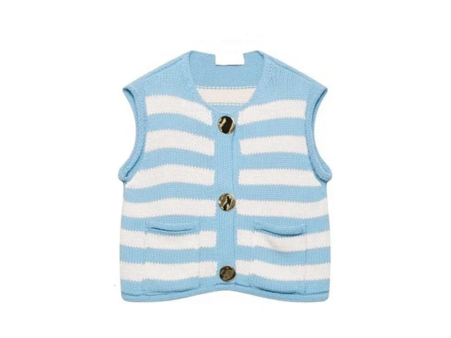 Fmkagva Womens Striped Knitted Vests Top Cropped… Code