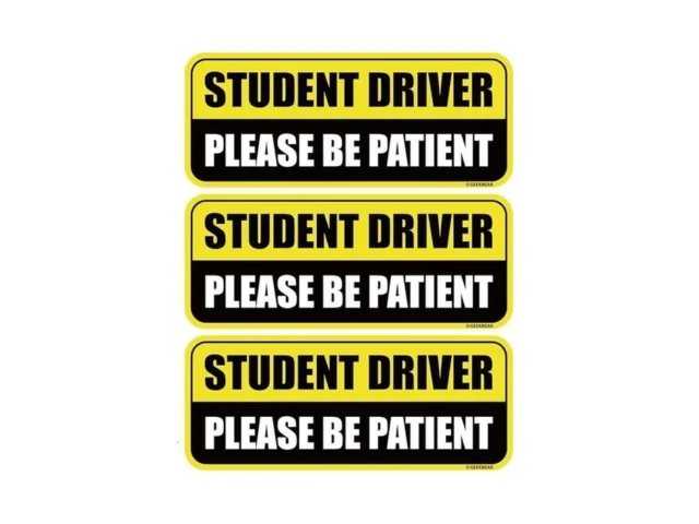 Geekbear Student Driver Car Magnet – Colorful… Code