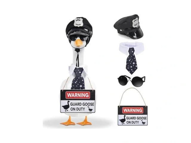 Yuboo 4pcs Police Officer Porch Goose Outfit Funny… Code