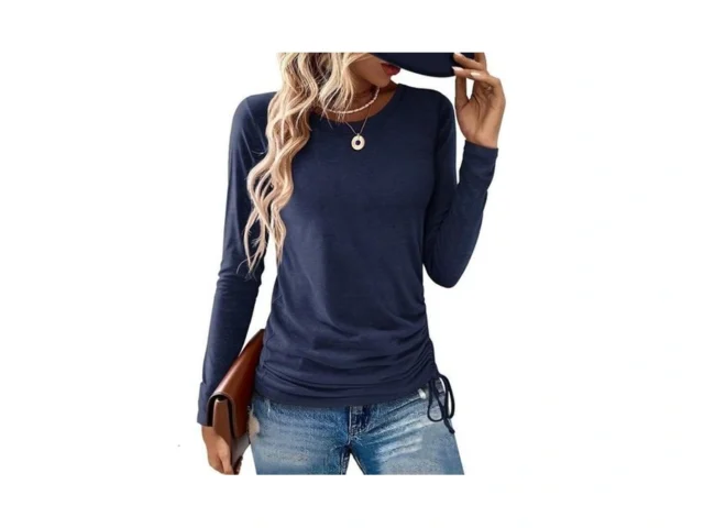 Aizhineng Womens Long Sleeve Shirts Crewneck Tops… Code