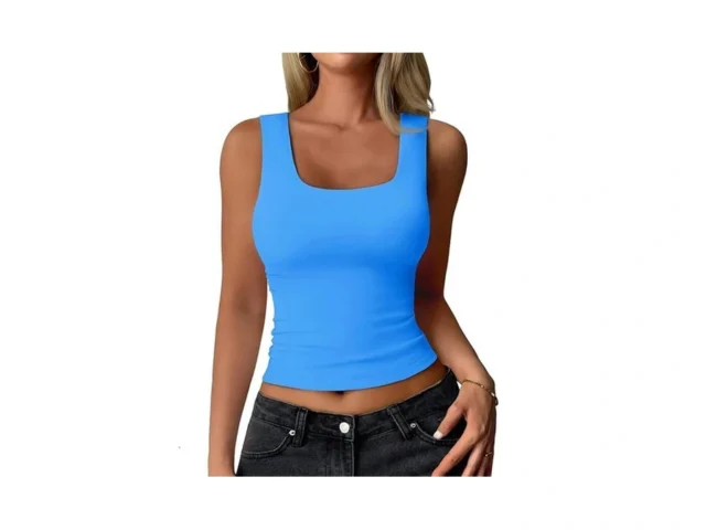 Yucolen Women S Double Lined Tank Top Fitted Scoop… Code