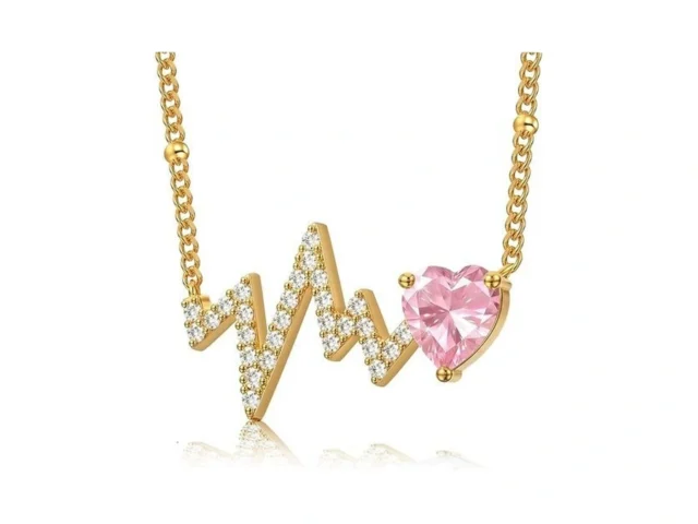 Helirose Heart Necklace For Women Gold Necklace 18k… Code