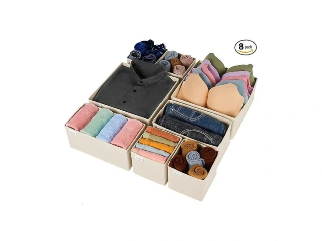Criusia Drawer Organizer Clothes 8 Pack Underwear… Code