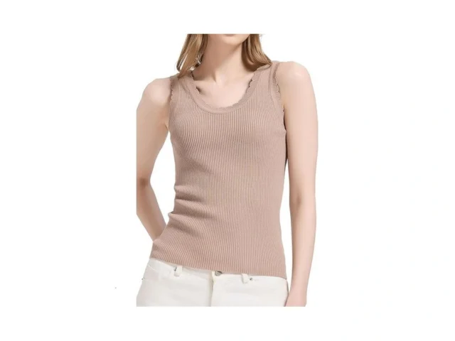 Orolay Womens Ribbed Tank Top Scalloped Trim… Code