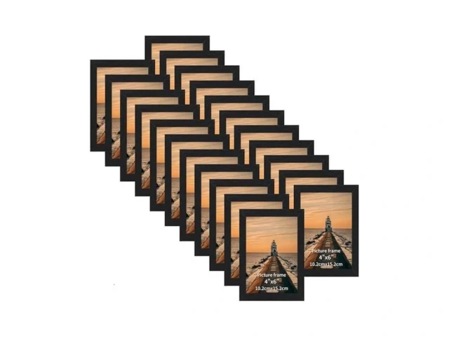 Edenseelake 4×6 Picture Frame Set Of 22 Black Wood… Code