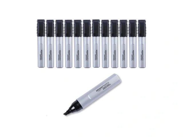 Amazon Basics Large Chisel Tip Permanent Markers… Coupon