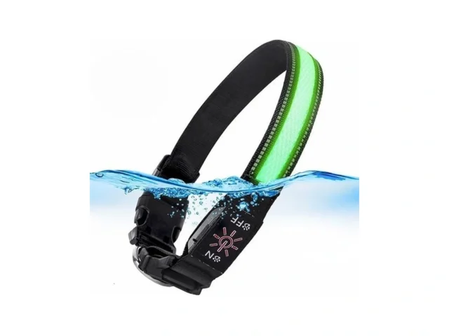 Airtag Dog Collar With Qr Code Led Light Ip68… Code