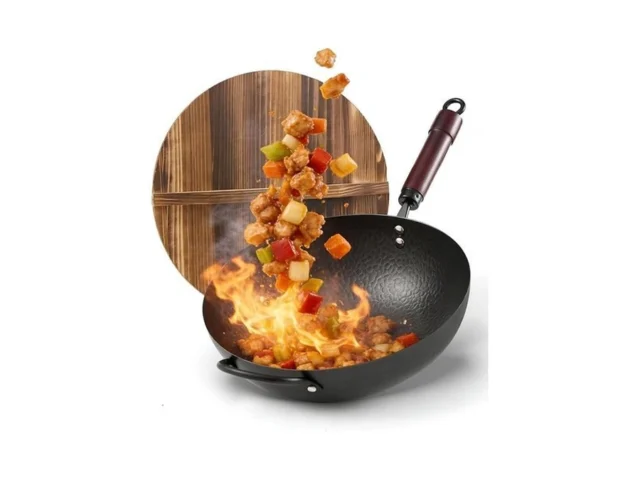 Wok Pan Carbon Steel Wok Woks Stir-fry Pans… Code