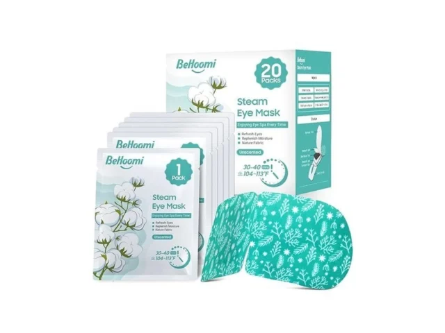 Behoomi 20packs Steam Eye Mask Heated Eye Mask Warm… Code