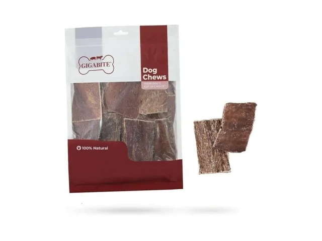 Gigabite Beef Esophagus Dog Treats – Natural Gullet…