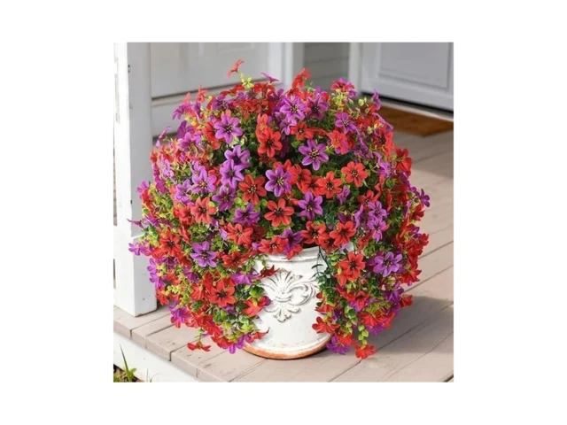 Inqcmy Artificial Flowers Wind Chime Bellflower 2… Code