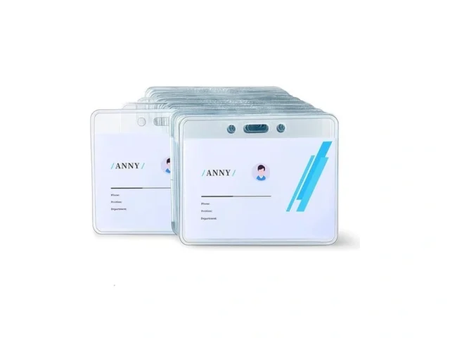 Amazon Basics Horizontal Clear Plastic Id Badge… Coupon