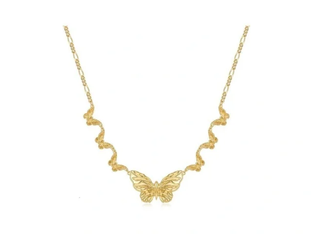 Lnmoieu Butterfly Necklace For Women Gold Statement… Code