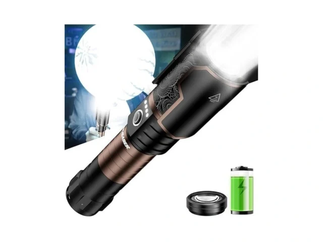 Volisaber 5000 Lumens Rechargeable Flashlight… Code