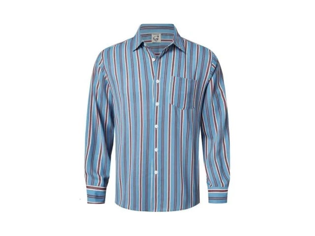 Hardaddy Men S Classic Color Contrast Striped Shirt… Code