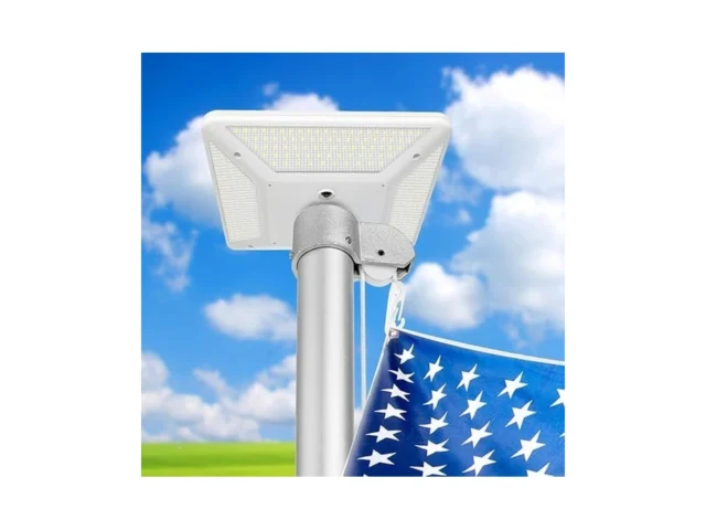 Rayslit Solar Powered Flagpole Light 320 Leds… Code