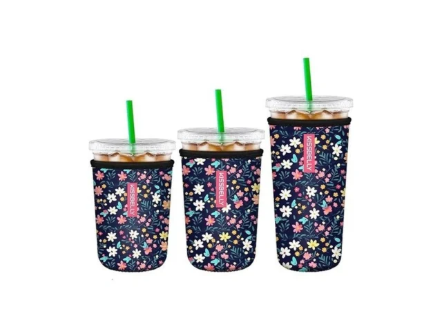 Reusable Neoprene Cup Sleeve For Iced Coffee Cups 3… Code