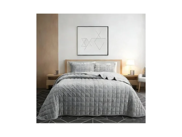 Ffqss Velvet Quilt Queen Size Luxury Soft Bedding… Code