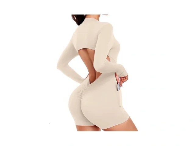 Seasum Women S Long Sleeve Backless Workout… Coupon