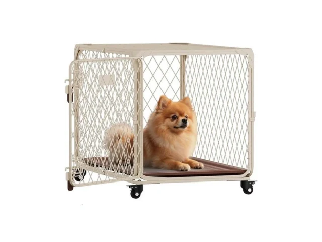 Aurapaws 30 Inch Dog Crate With Lockable Wheel… Code