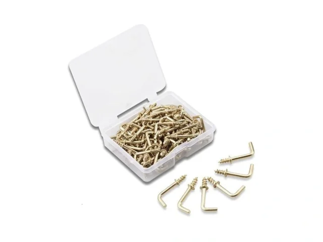 Speedwox 100pcs Right Angle Screws Hook 1 2 Inch… Coupon