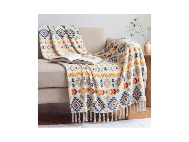 Casaagusto Boho Throw Blanket For Couch – Farmhouse… Code