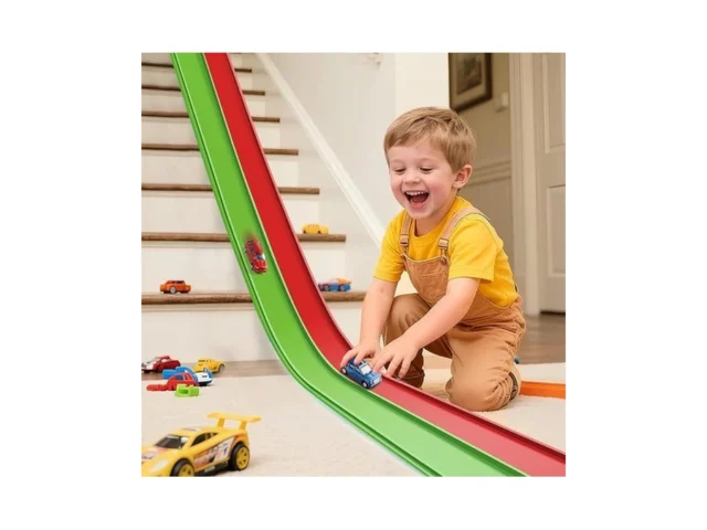 Flex Tracks 15 Ft Starter Set Flexible Race Track… Code