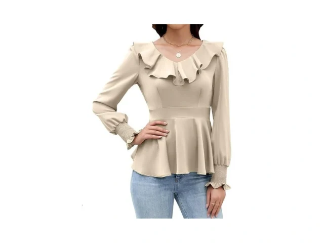 Viaurbe Womens Dressy Casual Blouses Long Sleeve V… Code