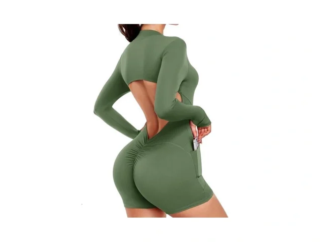 Seasum Women S Long Sleeve Backless Workout… Coupon