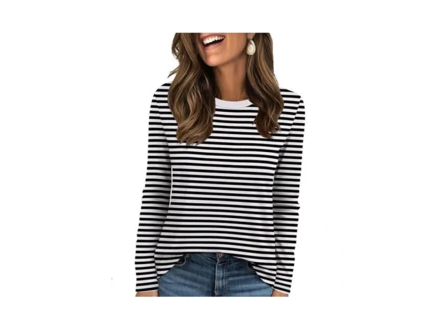 Ekouaer Womens Long Sleeve Shirts Fall Loose Fit… Code