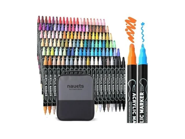 120 Colors Acrylic Paint Markers Premium Dot Fine… Code