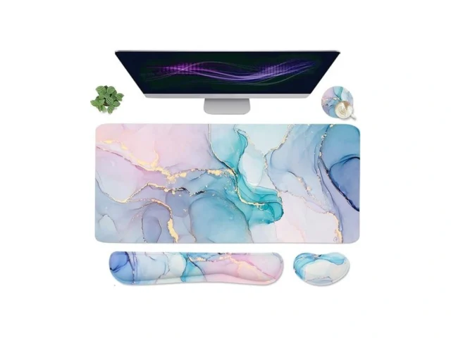 Large Mouse Pad Desk Dad 4-in-1 Keyboard Wrist Rest… Code