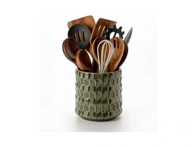 Utensil Crock Kitchen Utensil Holder 5 Inches Small… Code