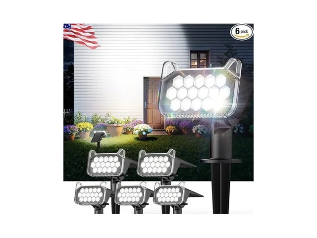 Wdtpro Solar Spot Lights Outdoor Waterproof 6 Pack… Code