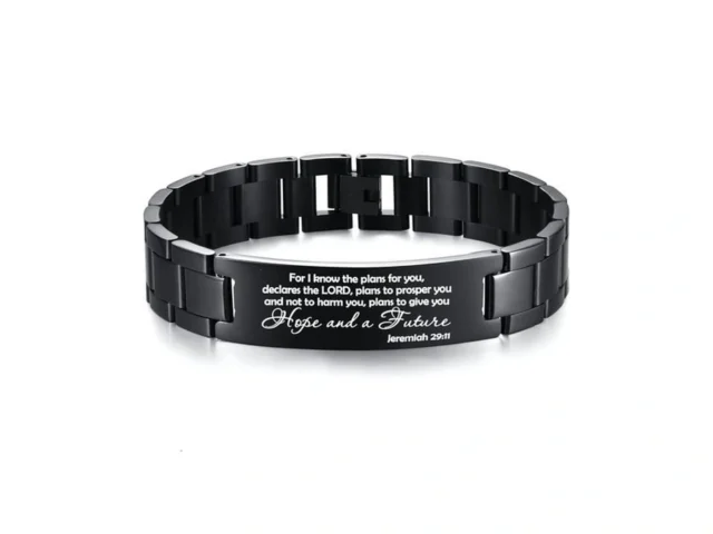 Vnox Christian Bracelet For Men Personalized Bible… Coupon