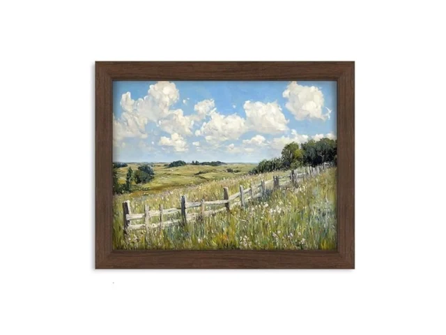 Rustic Landscape Wall Art 8×10 Inch Framed… Code