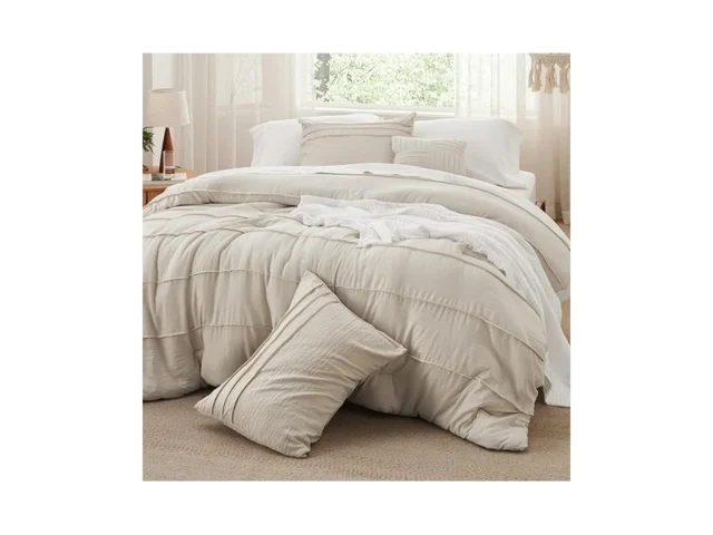 Bedsure Queen Comforter Set – 4 Pieces Pinch Pleat… Code