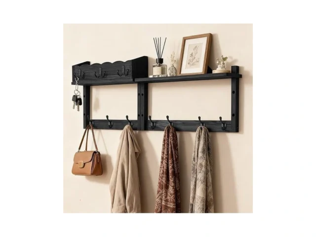 Dellicasi 28 Coat Rack Wall Mount With Shelf… Code