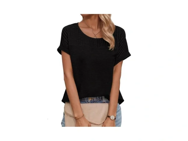 Dokotoo Tops For Women Dressy Casual Crew Neck… Code