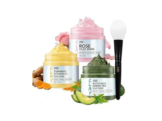 Anai Rui 3 Pack Clay Mask Set Turmeric Vitamin C… Code