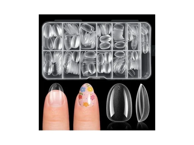 Ranrose 390pcs Extra Short Almond Nail Tips For… Code