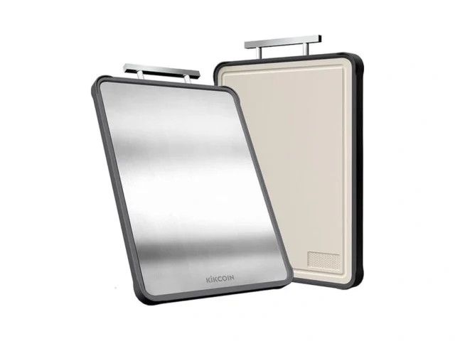 Kikcoin Stainless Steel Cutting Board Double Sided… Code