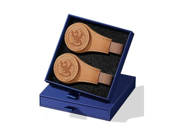 2 Pcs Leather Magnetic Bookmarks For Men Vintage… Code