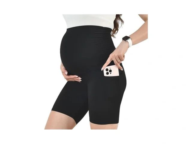Leafigure Maternity Shorts With Pockets Over The… Code
